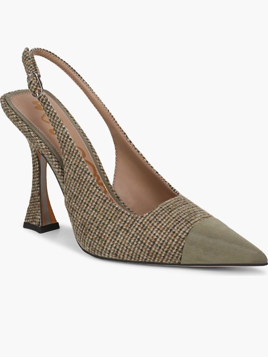 Sam Edelman Shoes - 🍒2/$90🍒Sam Edelman NWT Odette Olive Houndstooth Slingback Pointed-Toe Pumps